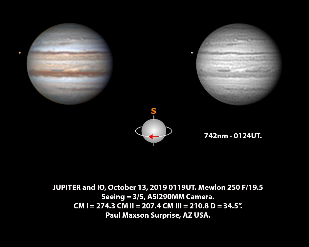 Jupiter October 13 Major & Minor Imaging Cloudy Nights