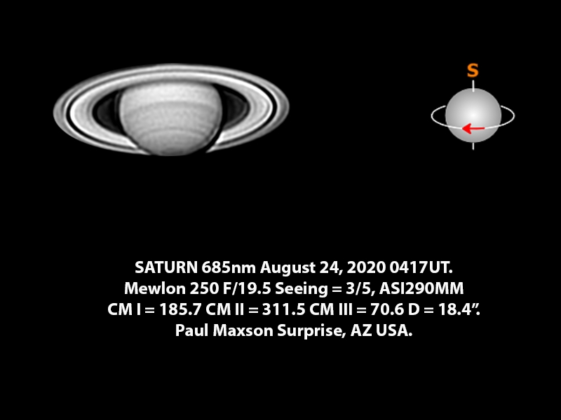 Saturn August 24 Major & Minor Imaging Cloudy Nights